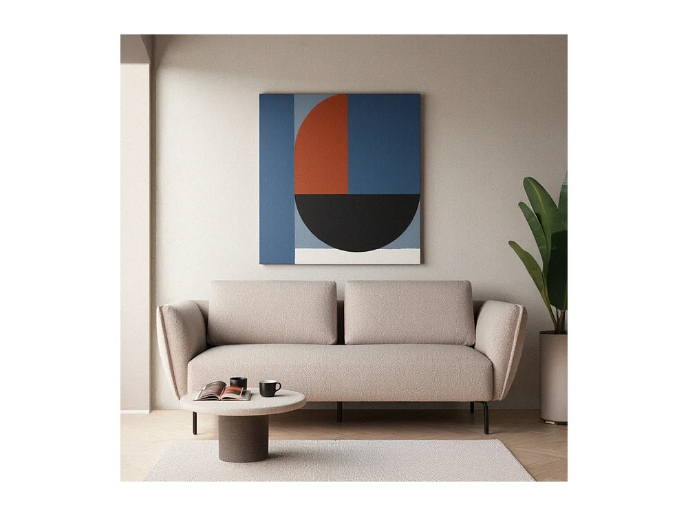 Melrose - Canapé 3 places en tissu bouclette - Beige