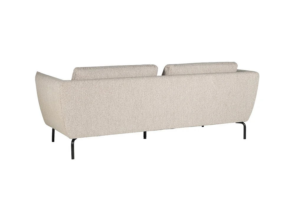 Melrose - Canapé 3 places en tissu bouclette - Beige