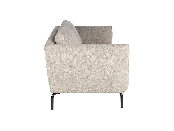 Melrose - Canapé 3 places en tissu bouclette - Beige