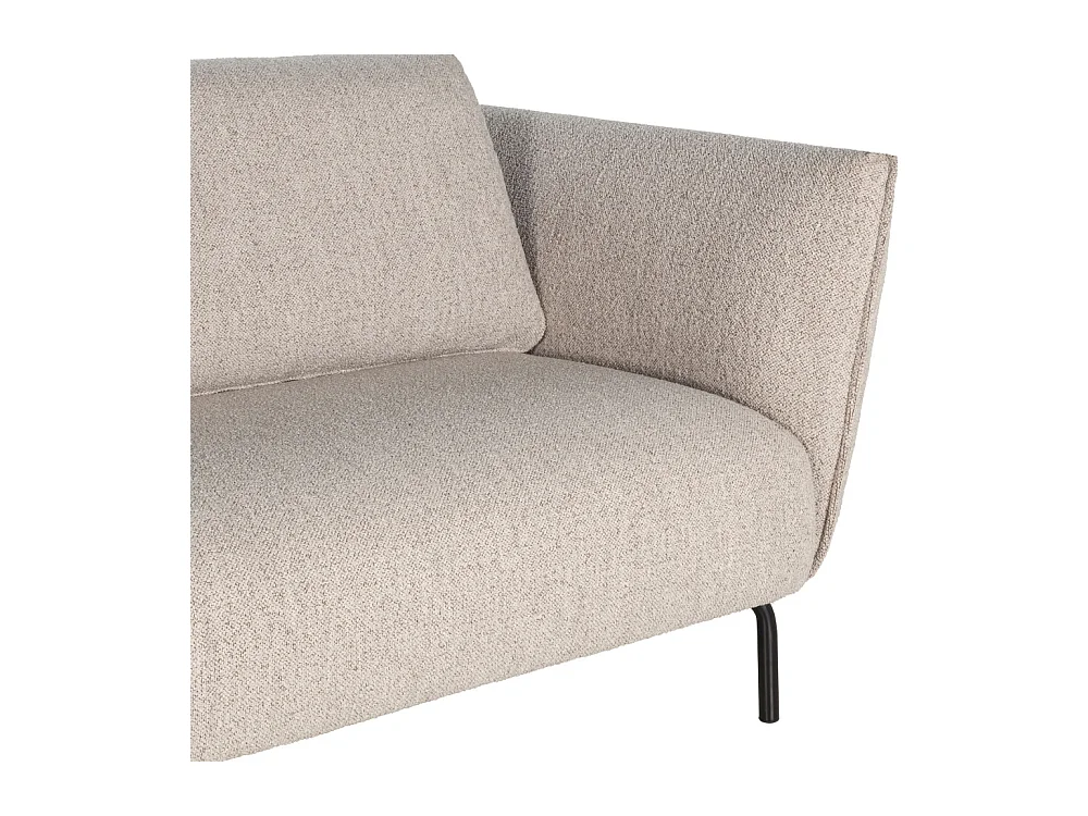 Melrose - Canapé 3 places en tissu bouclette - Beige