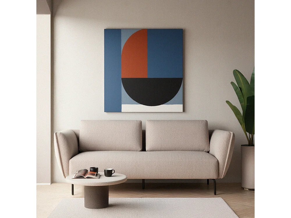 Melrose - Canapé 3 places en tissu bouclette - Beige