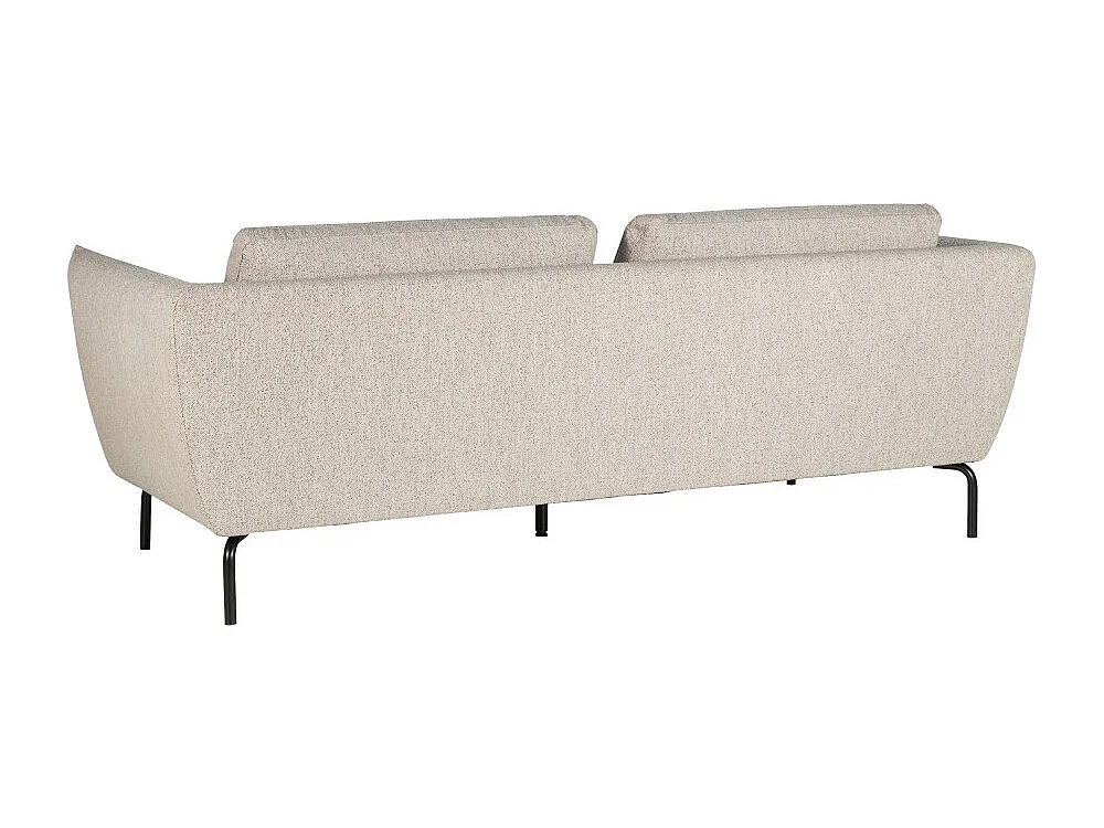 Melrose - Canapé 3 places en tissu bouclette - Beige