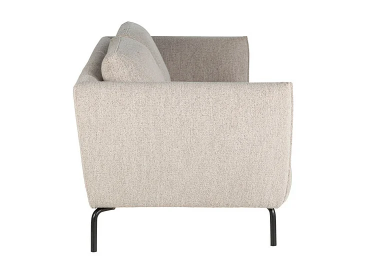 Melrose - Canapé 3 places en tissu bouclette - Beige