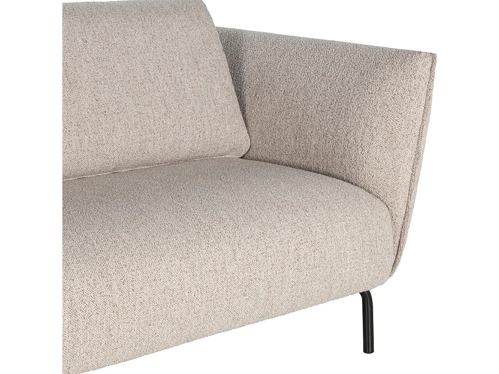 Melrose - Canapé 3 places en tissu bouclette - Beige