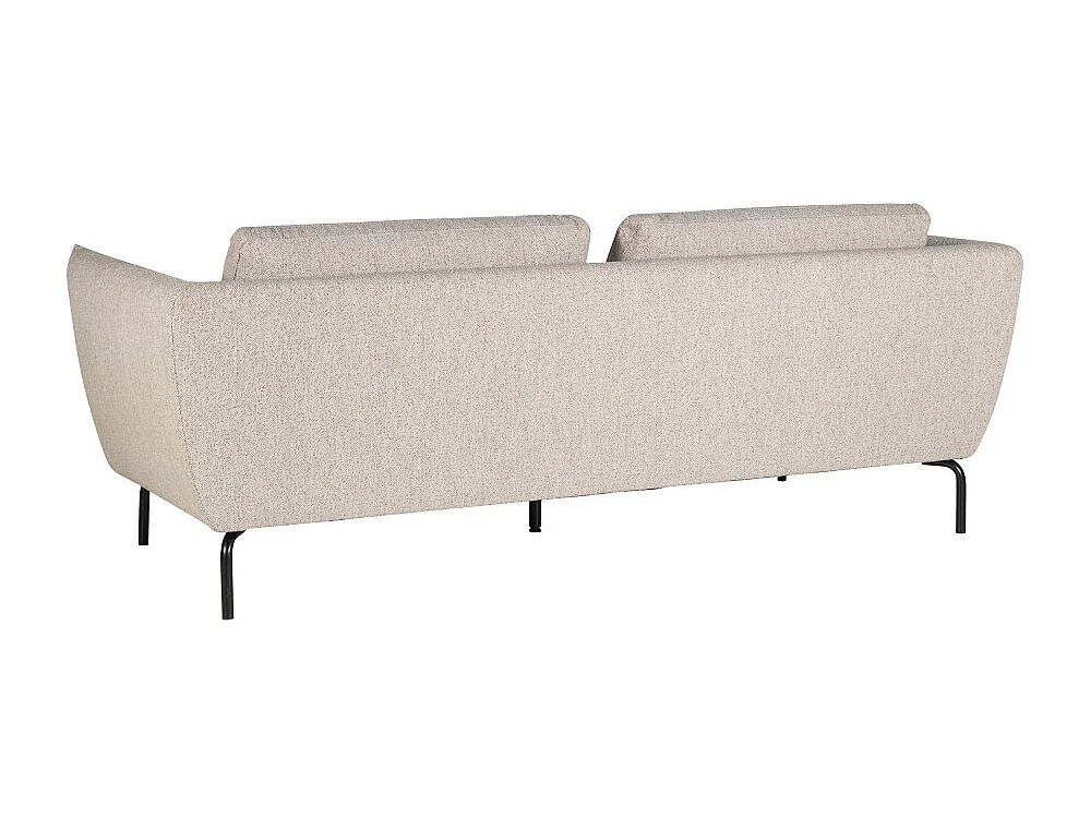 Melrose - Canapé 3 places en tissu bouclette - Beige