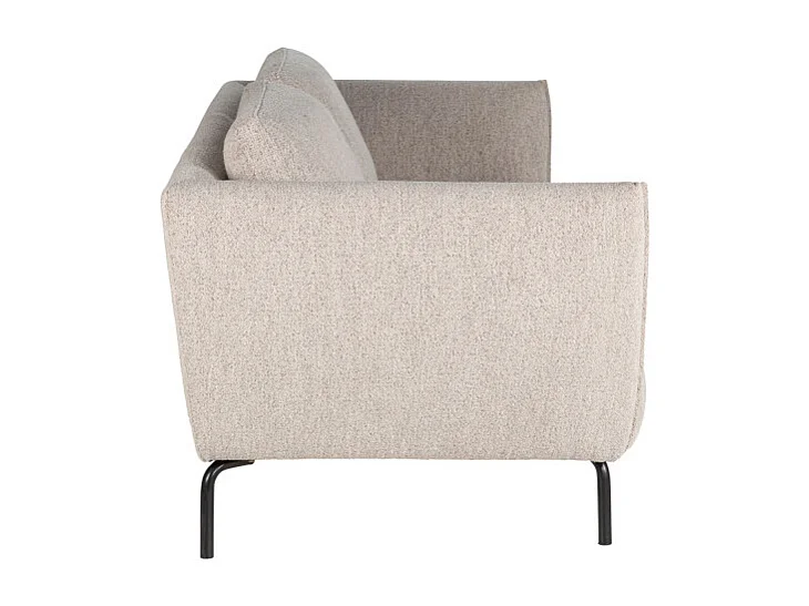 Melrose - Canapé 3 places en tissu bouclette - Beige