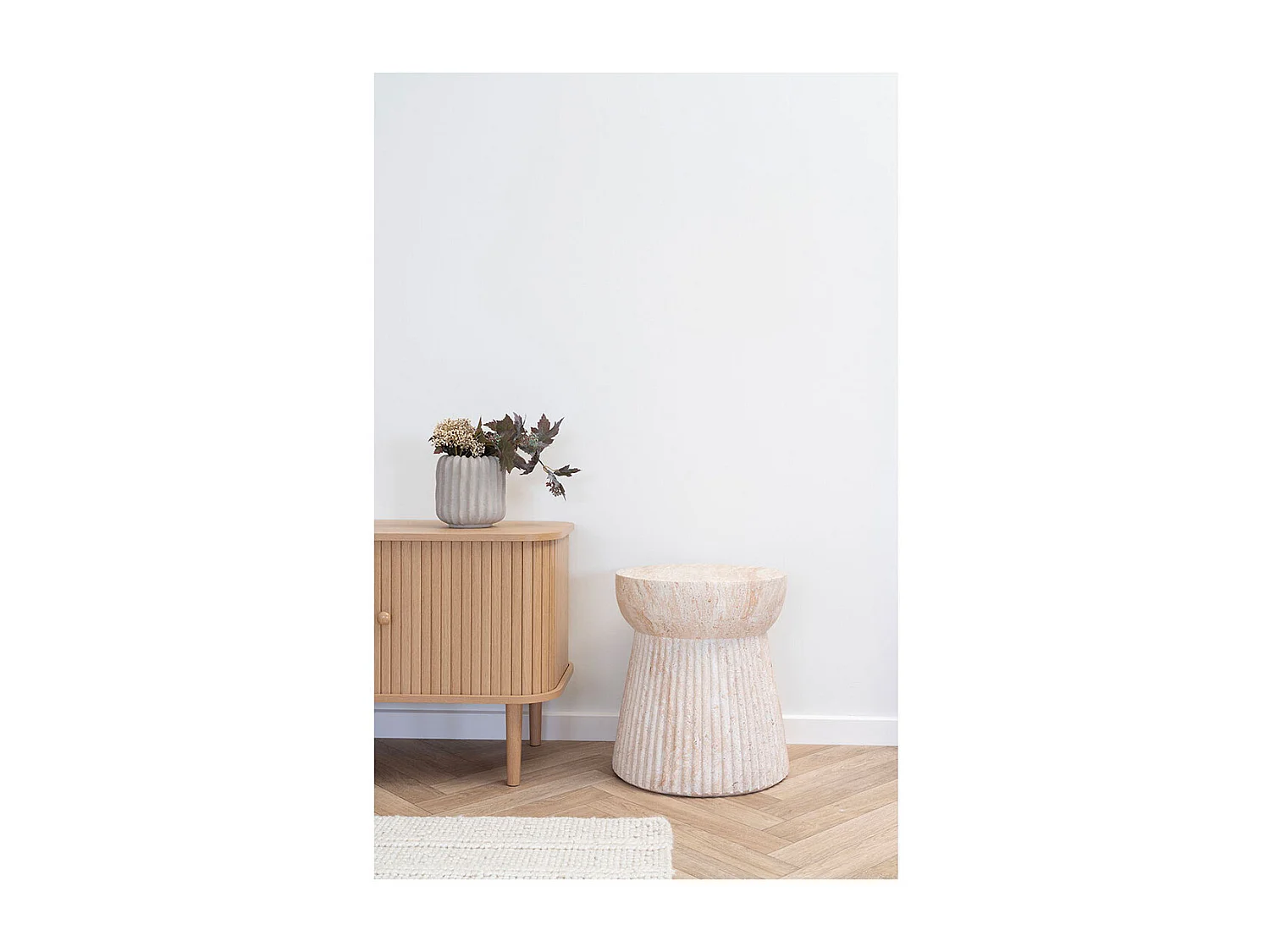 Bonn table d'appoint Ø37cm naturel.
