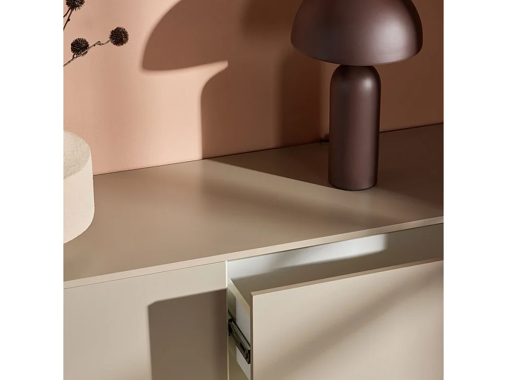 Meuble TV Design "Frihamn" 160cm Beige