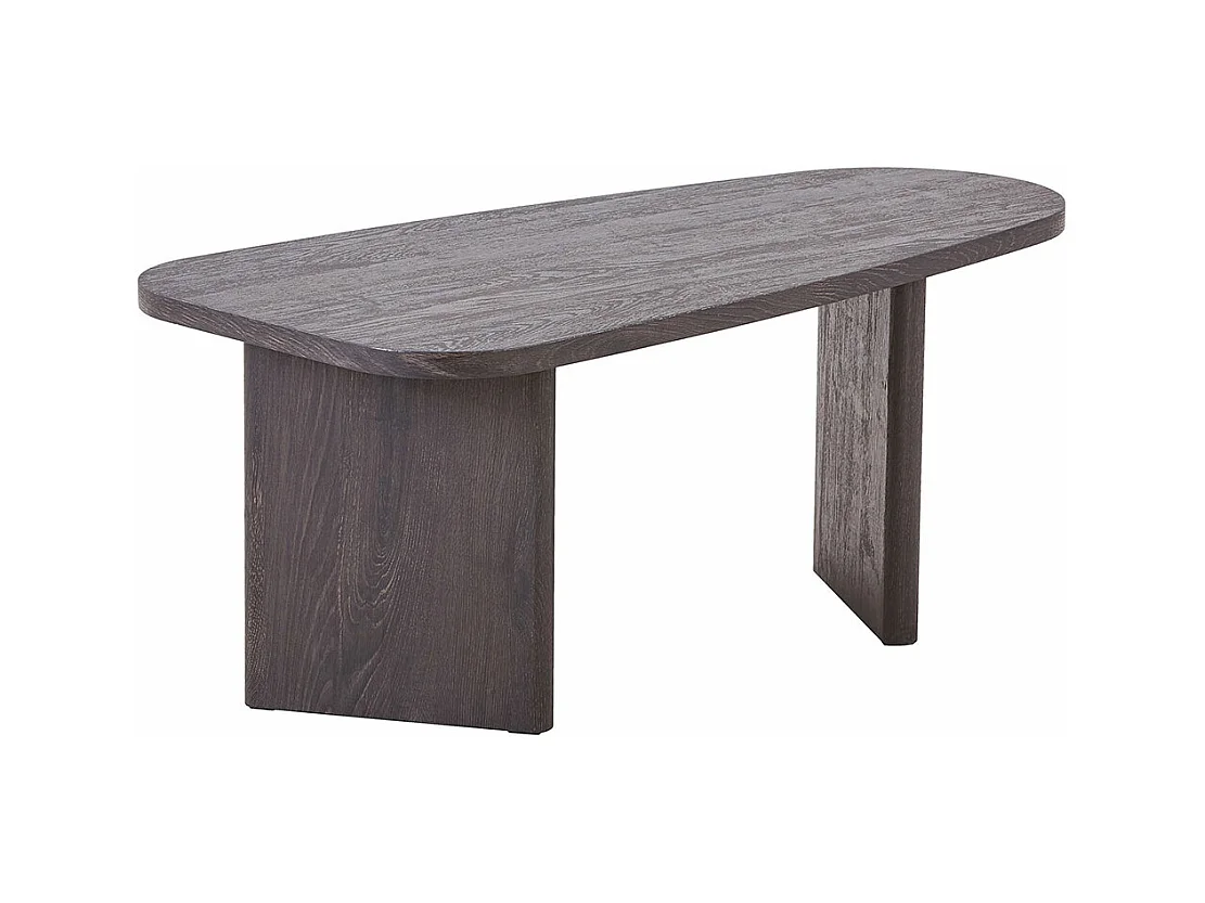 Melo table basse brun foncé.