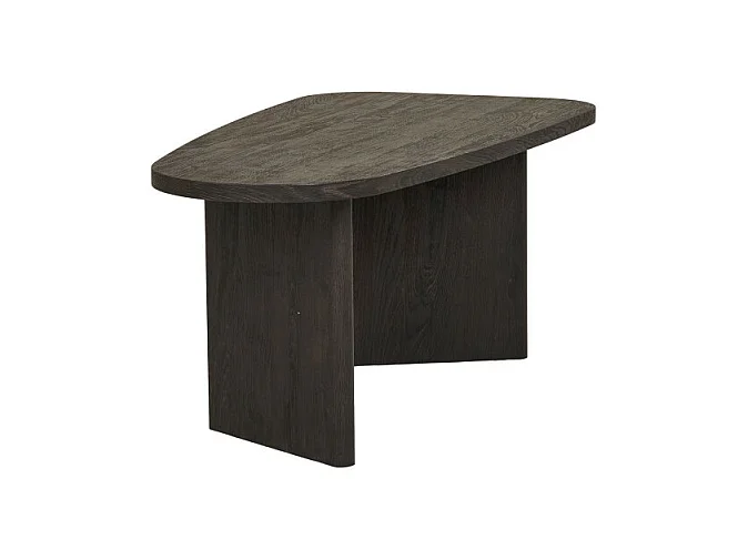 Melo table basse brun foncé.