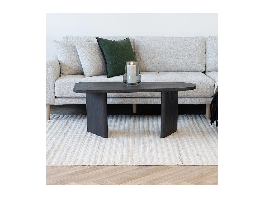 Melo table basse brun foncé.