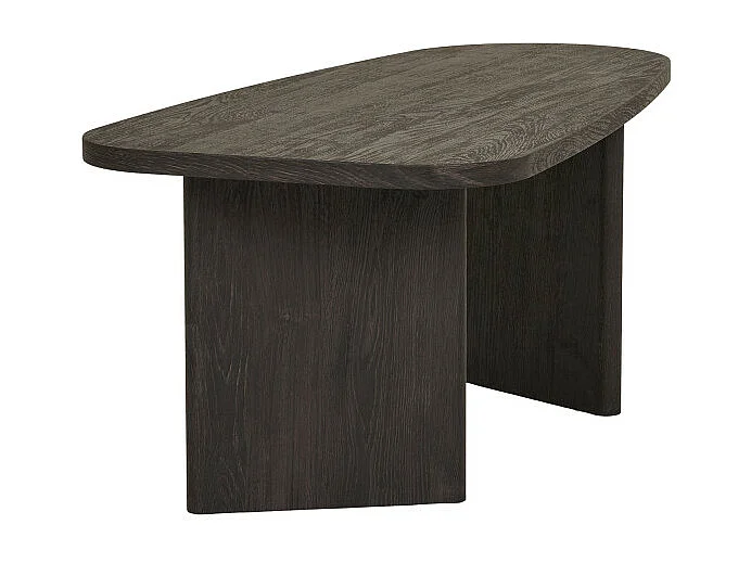 Melo table basse brun foncé.