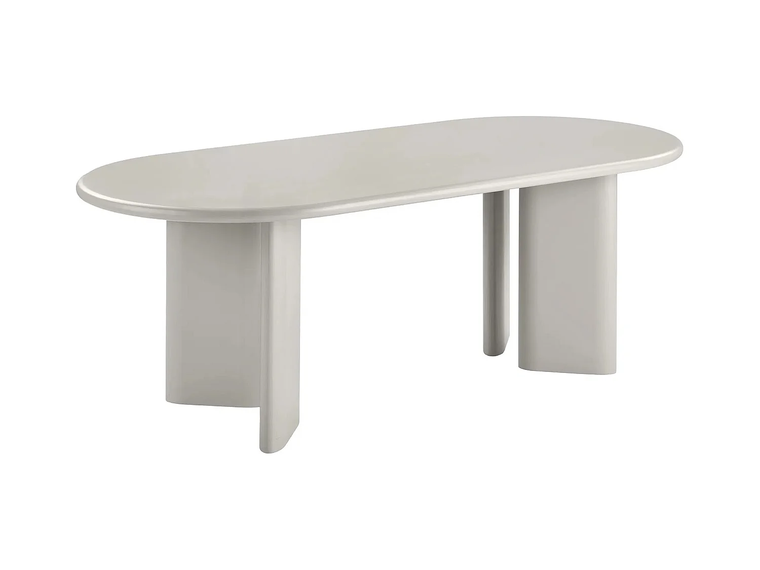 Table à manger ovale NAGANO 220cm – Bois grège