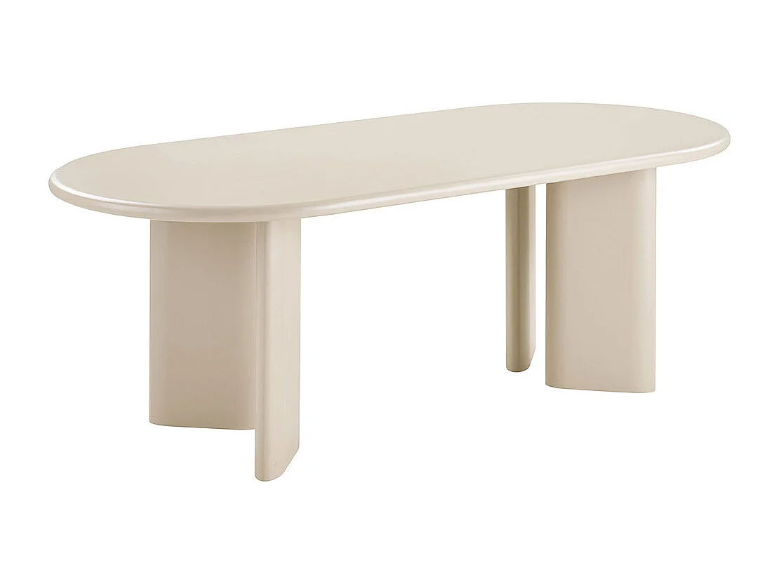 NAGANO ovale eettafel 220 cm – Ruw hout