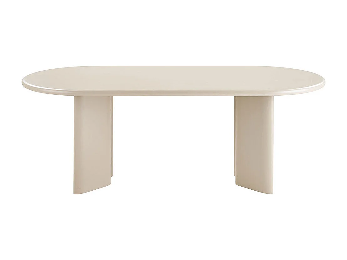 NAGANO ovale eettafel 220 cm – Ruw hout