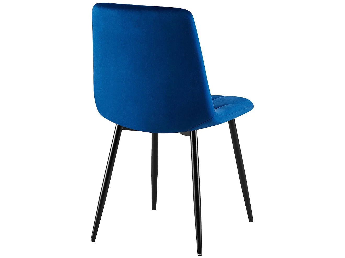 Lot de 2  chaise salle à manger - Velours - Bleu foncé - Clairton