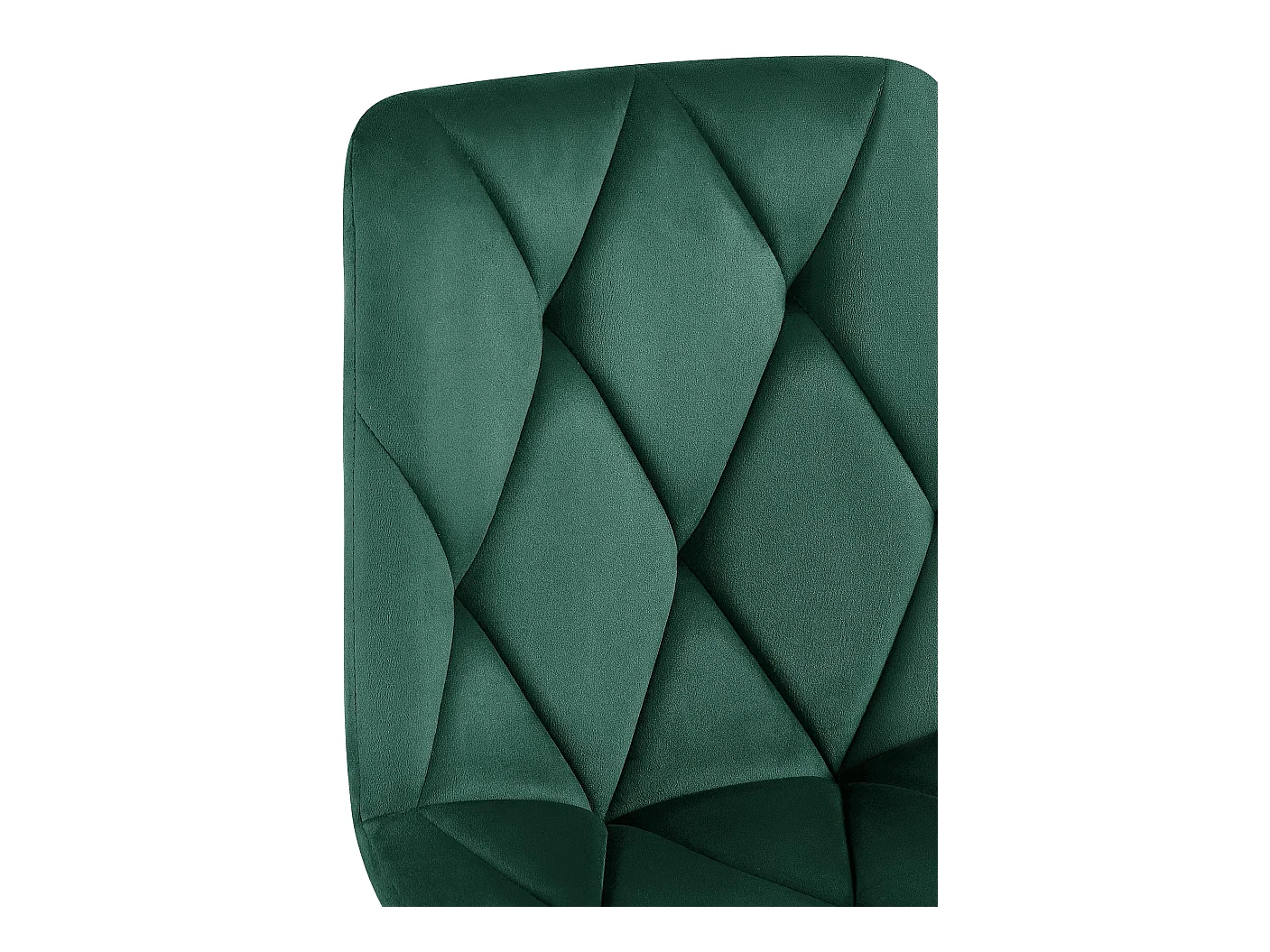 Lot de 2  chaise salle à manger - Velours - Vert - Clairton