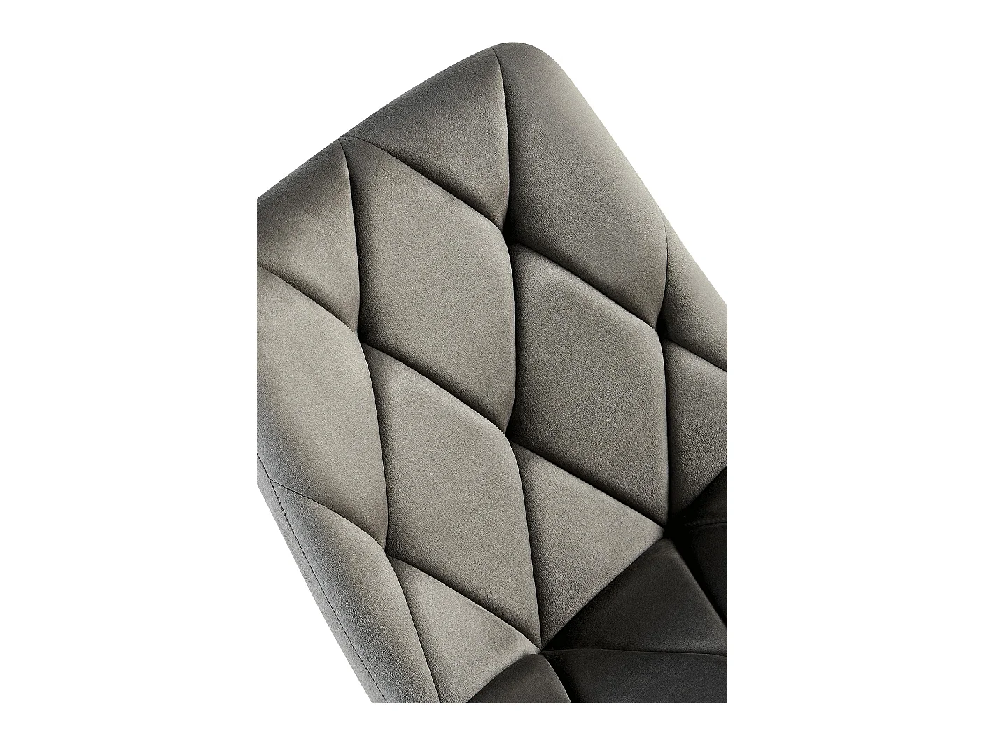 Lot de 2  chaise salle à manger - Velours - Anthracite - Clairton