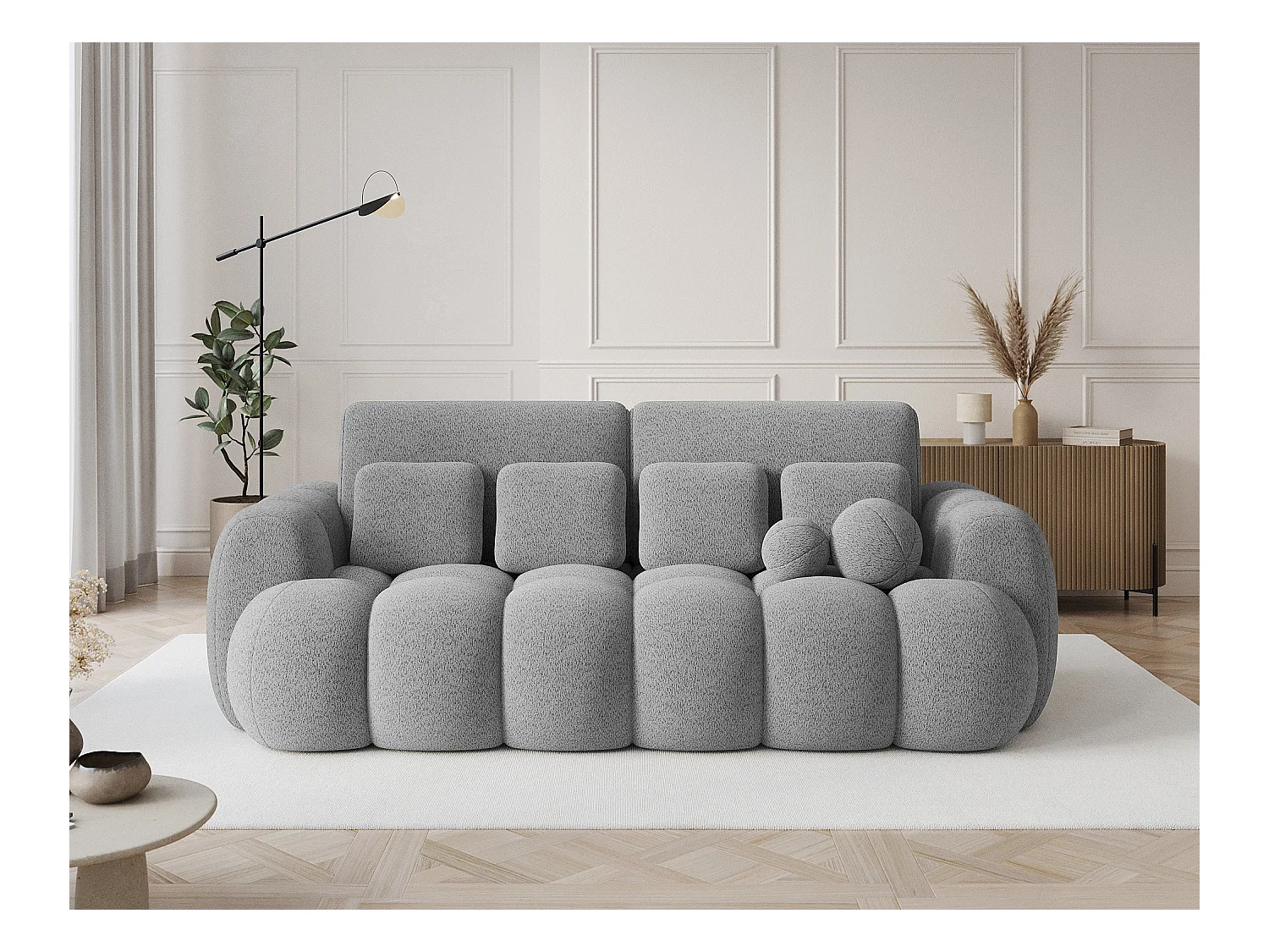 Canapé design COCOON – Le confort moderne au service de votre quotidien-Gris clair