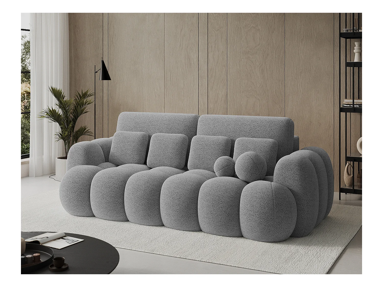 Canapé design COCOON – Le confort moderne au service de votre quotidien-Gris clair