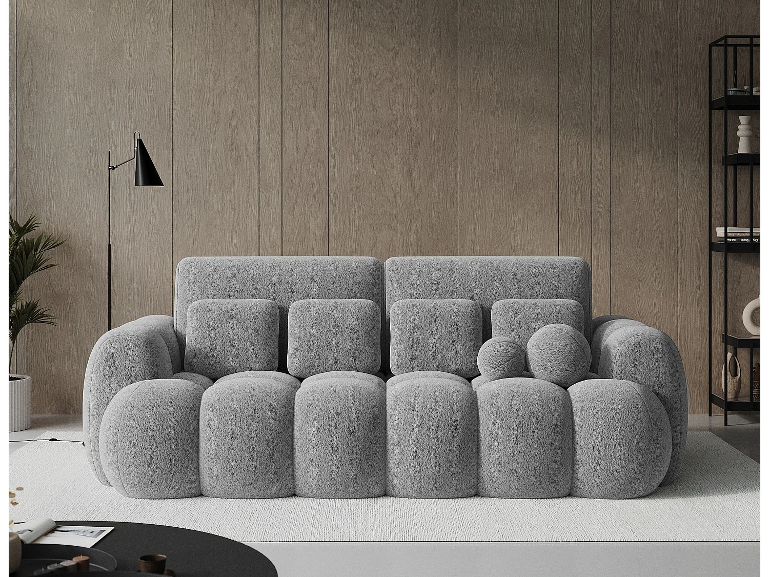 Canapé design COCOON – Le confort moderne au service de votre quotidien-Gris clair