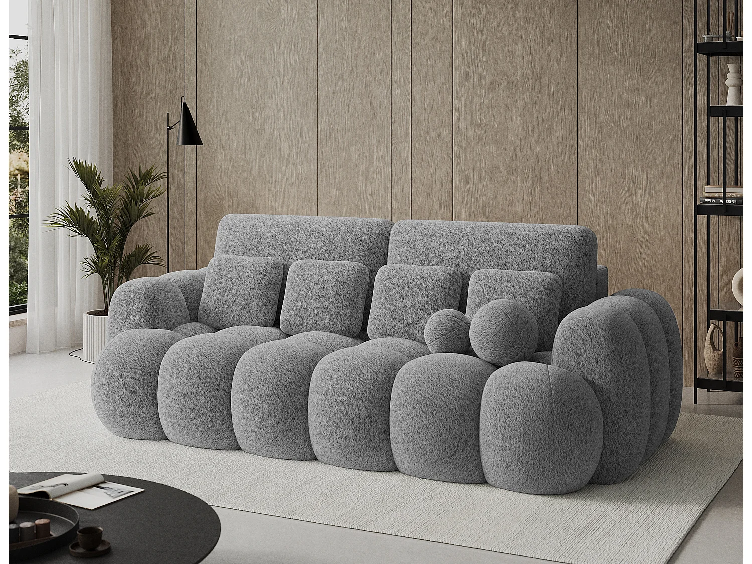 Canapé design COCOON – Le confort moderne au service de votre quotidien-Gris clair