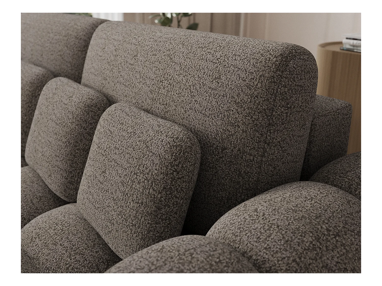 Canapé design COCOON – Le confort moderne au service de votre quotidien-Marron