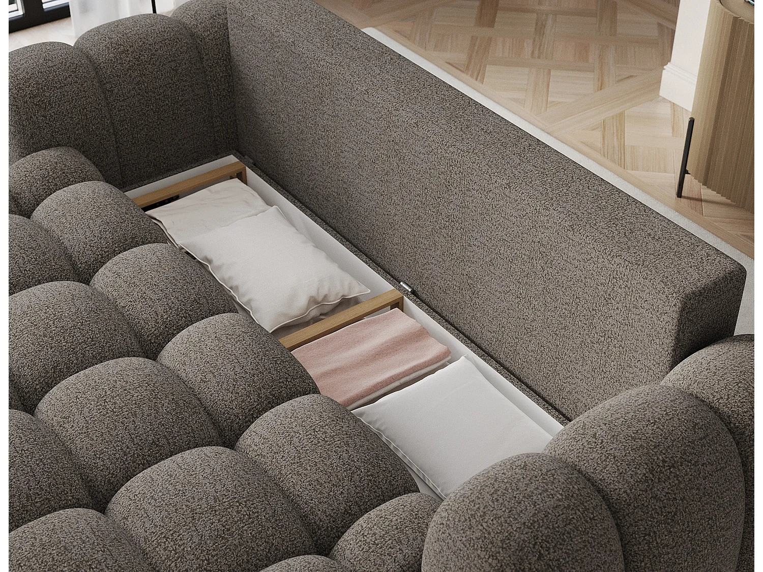 Canapé design COCOON – Le confort moderne au service de votre quotidien-Marron