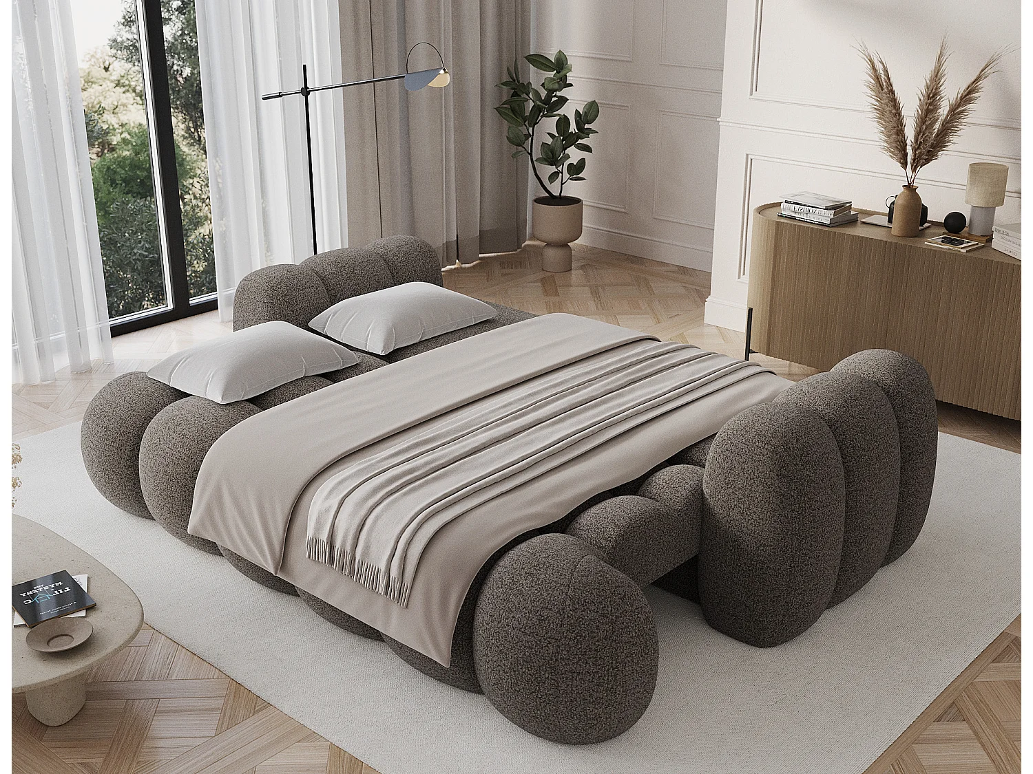 Canapé design COCOON – Le confort moderne au service de votre quotidien-Marron