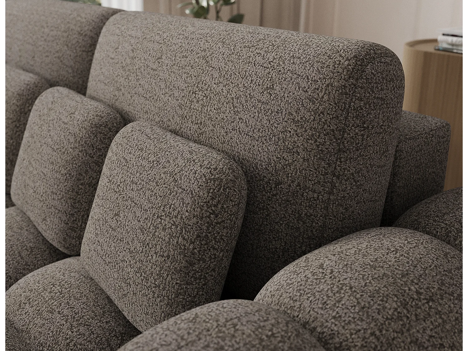 Canapé design COCOON – Le confort moderne au service de votre quotidien-Marron