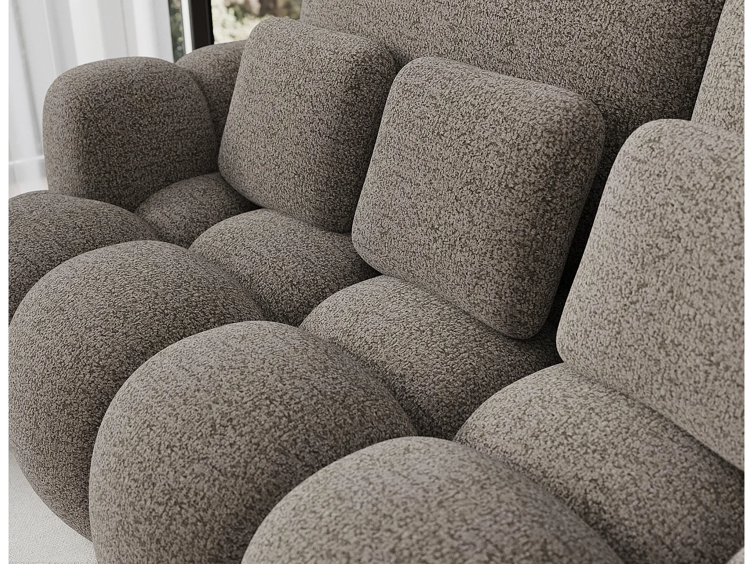 Canapé design COCOON – Le confort moderne au service de votre quotidien-Marron