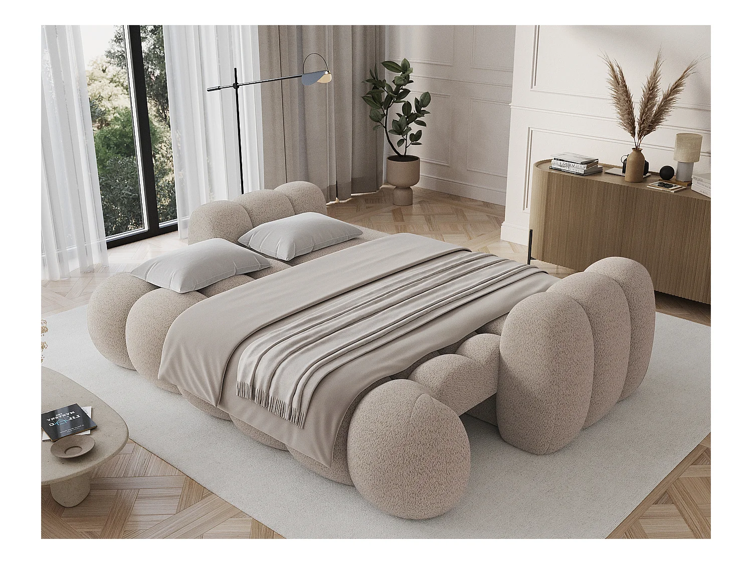 Canapé design COCOON – Le confort moderne au service de votre quotidien-Beige clair