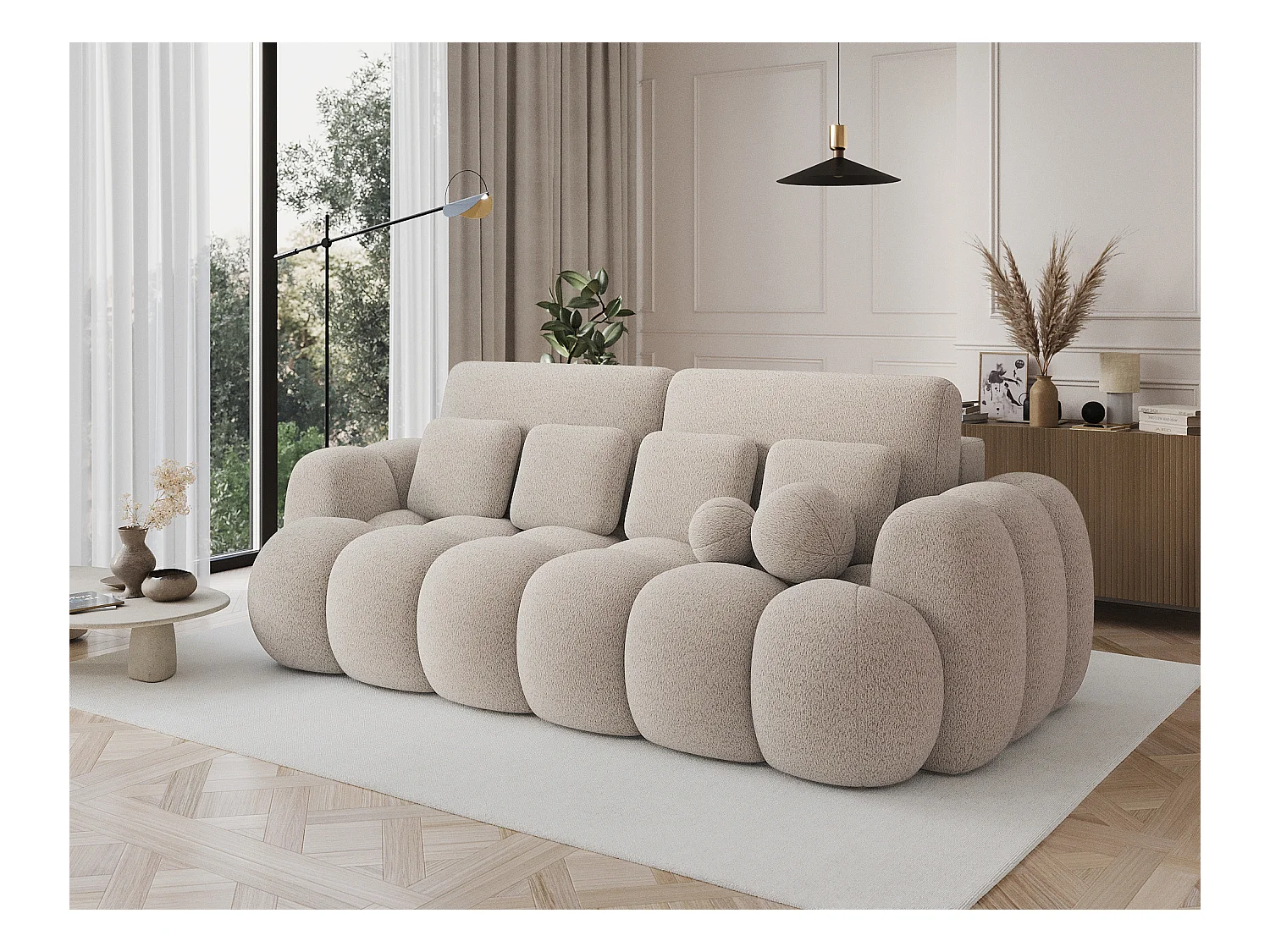 Canapé design COCOON – Le confort moderne au service de votre quotidien-Beige clair