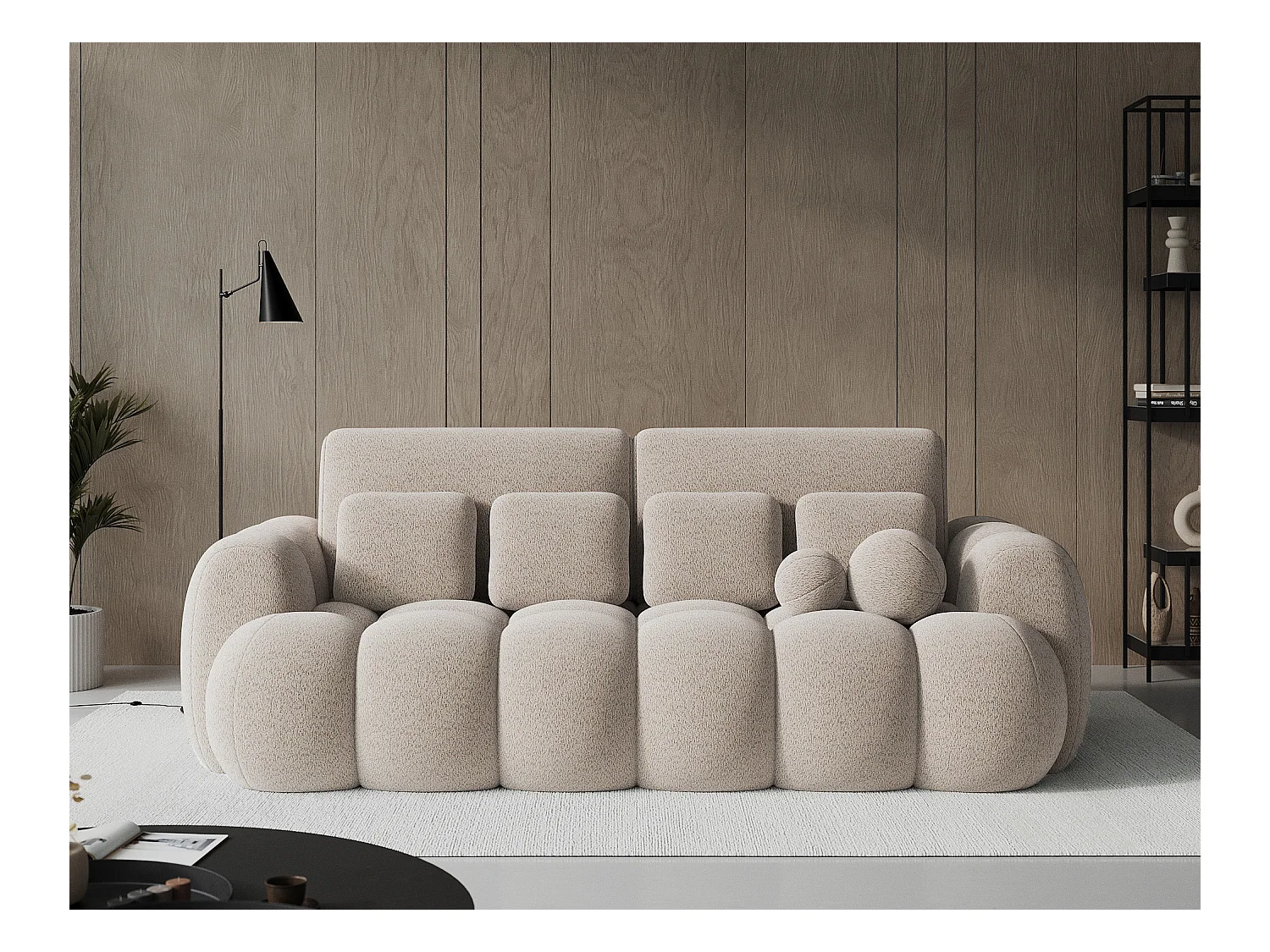 Canapé design COCOON – Le confort moderne au service de votre quotidien-Beige clair