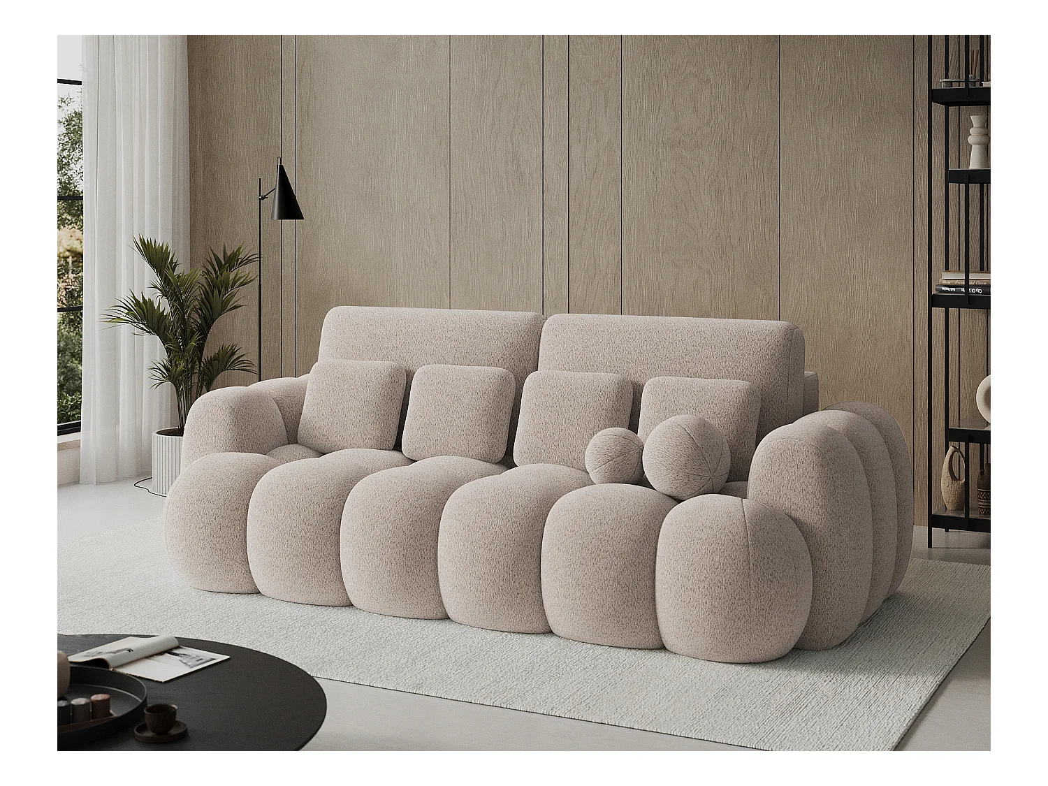 Canapé design COCOON – Le confort moderne au service de votre quotidien-Beige clair