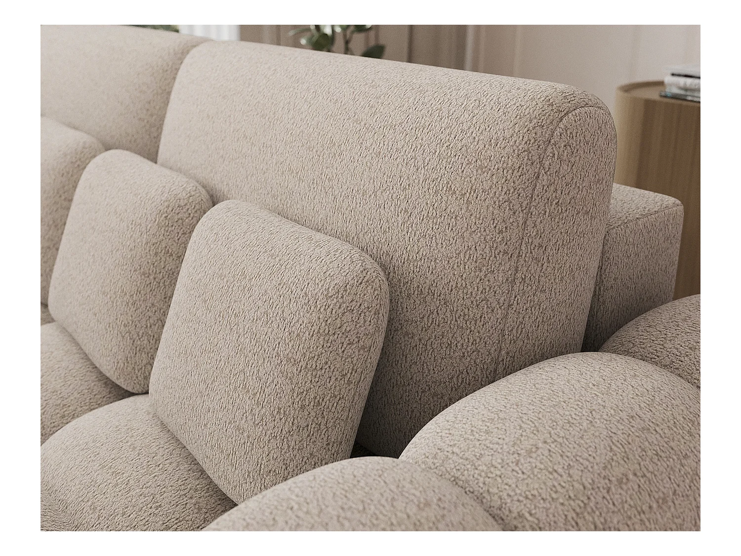 Canapé design COCOON – Le confort moderne au service de votre quotidien-Beige clair