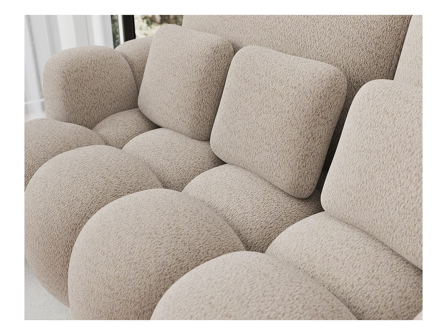 Canapé design COCOON – Le confort moderne au service de votre quotidien-Beige clair