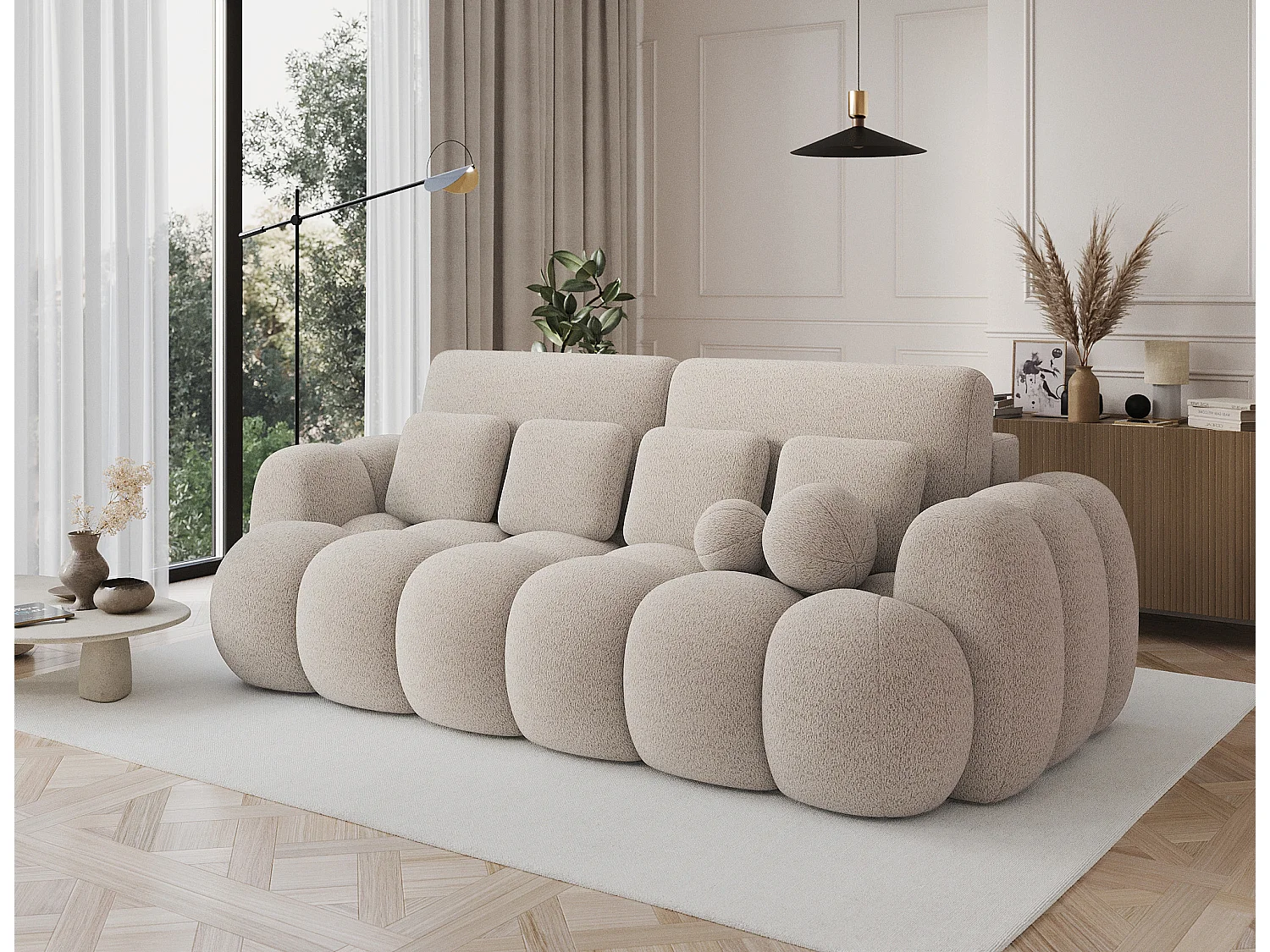 Canapé design COCOON – Le confort moderne au service de votre quotidien-Beige clair