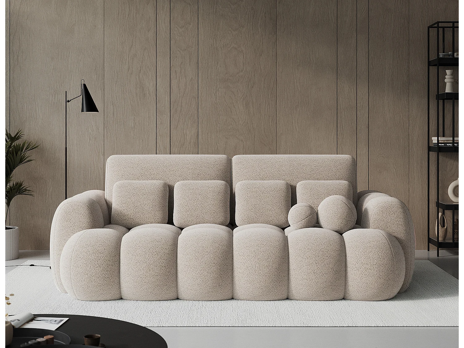 Canapé design COCOON – Le confort moderne au service de votre quotidien-Beige clair