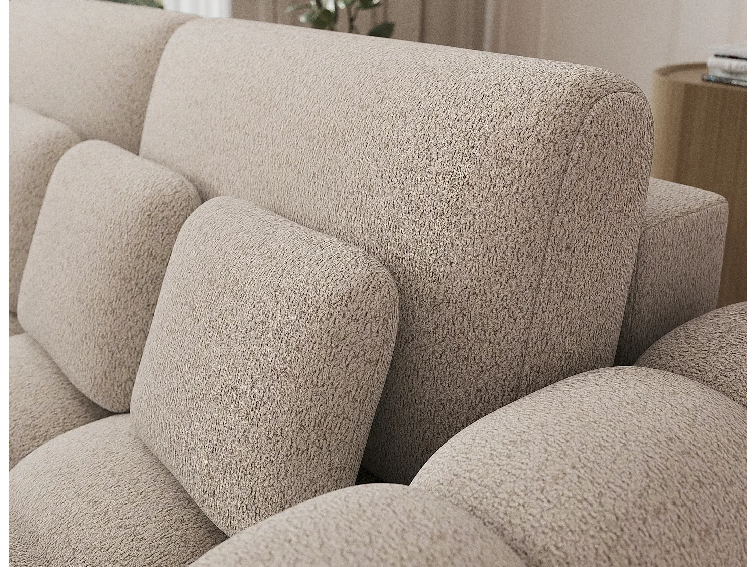 Canapé design COCOON – Le confort moderne au service de votre quotidien-Beige clair