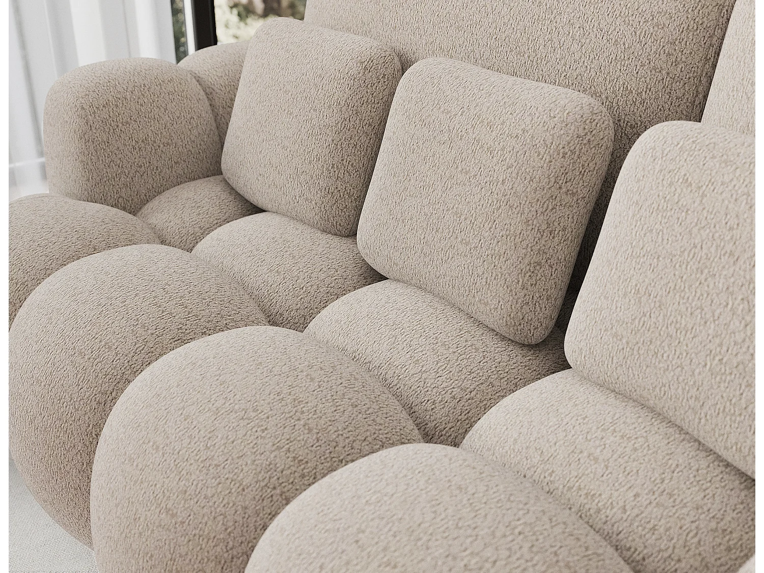 Canapé design COCOON – Le confort moderne au service de votre quotidien-Beige clair