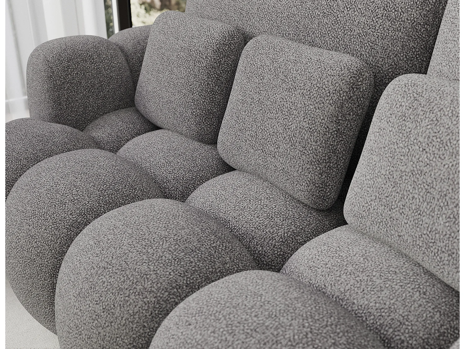 Canapé design COCOON – Le confort moderne au service de votre quotidien-Gris