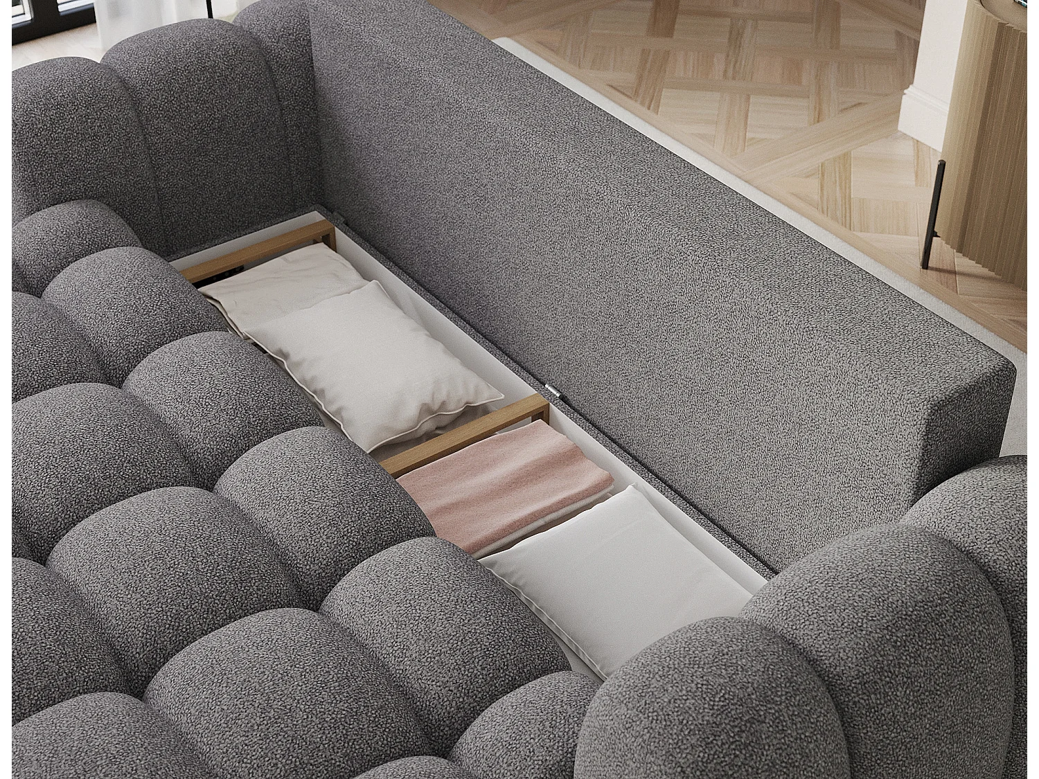 Canapé design COCOON – Le confort moderne au service de votre quotidien-Gris