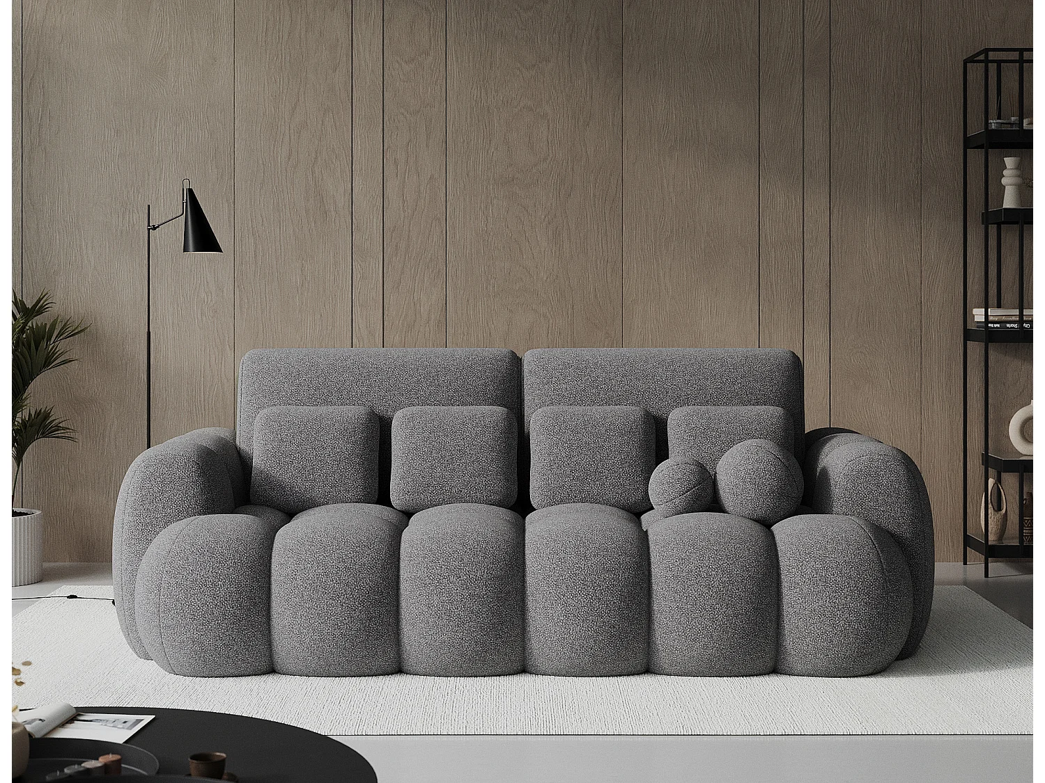 Canapé design COCOON – Le confort moderne au service de votre quotidien-Gris