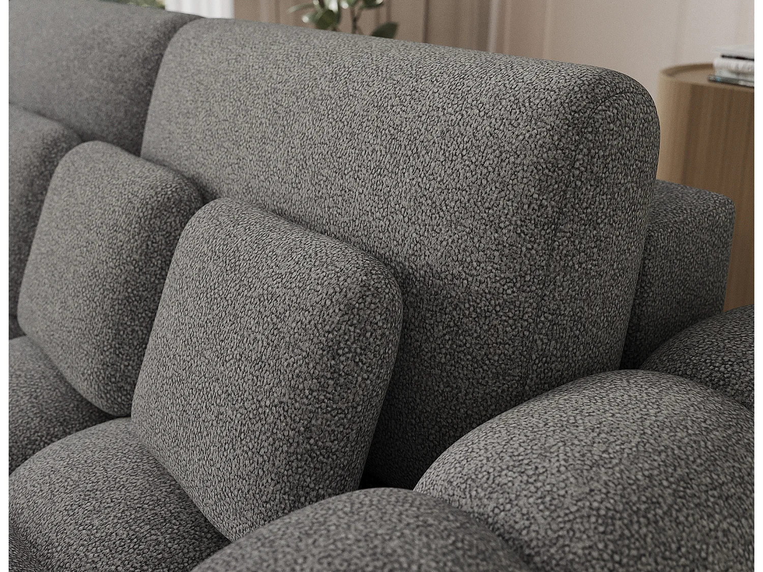 Canapé design COCOON – Le confort moderne au service de votre quotidien-Gris