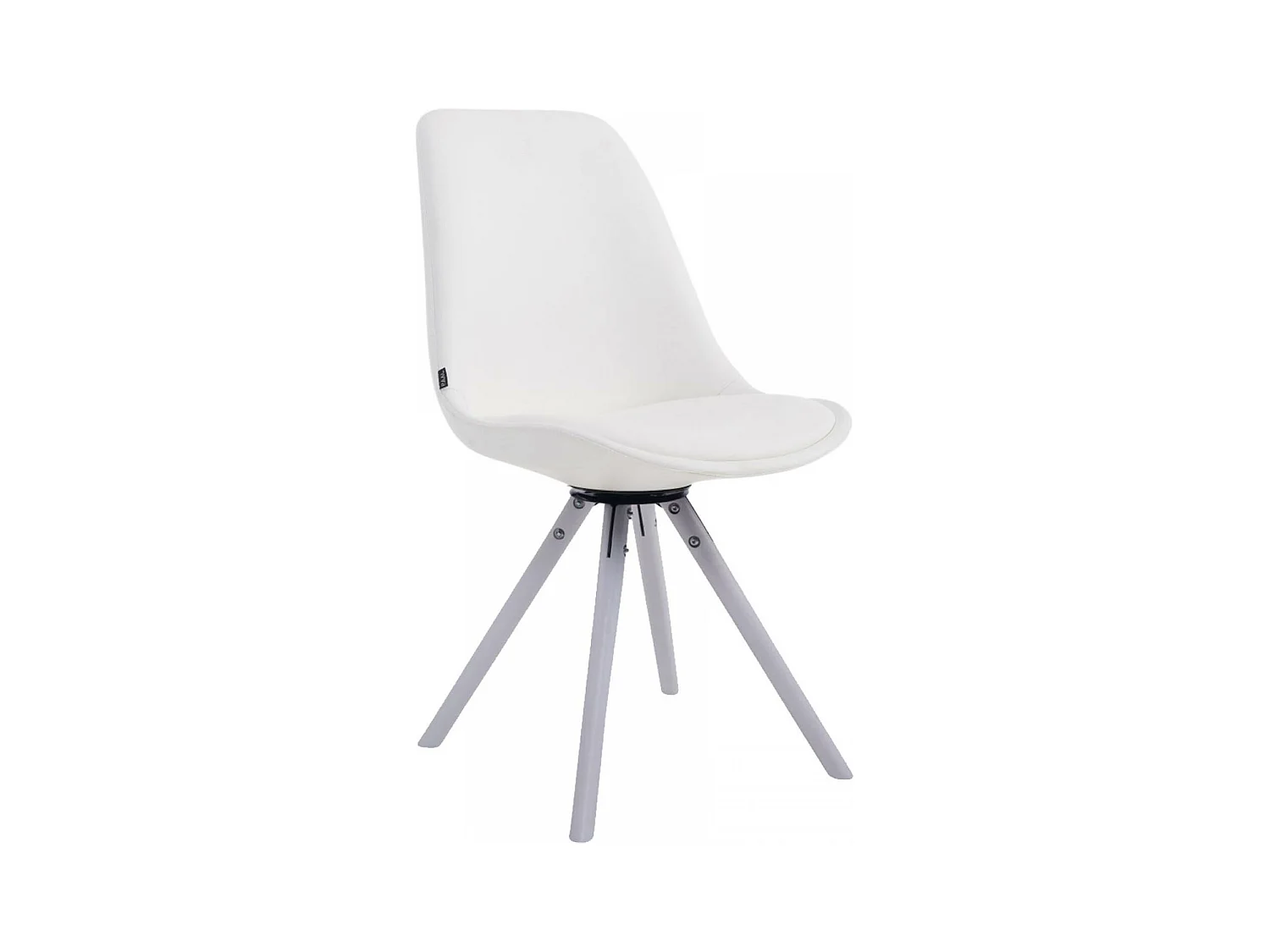 Sedia da pranzo - Finta pelle & bianco - bianco - Calais