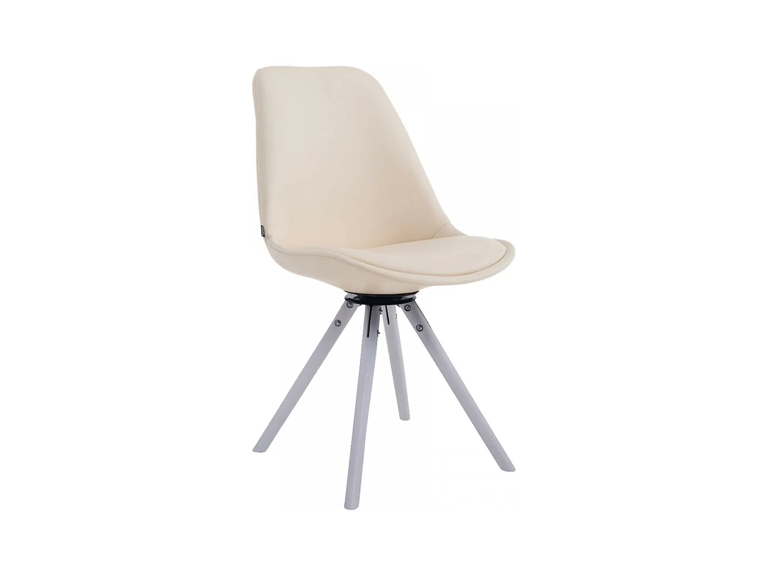 chaise salle à manger - Similicuir & Blanc - Crème - Calais