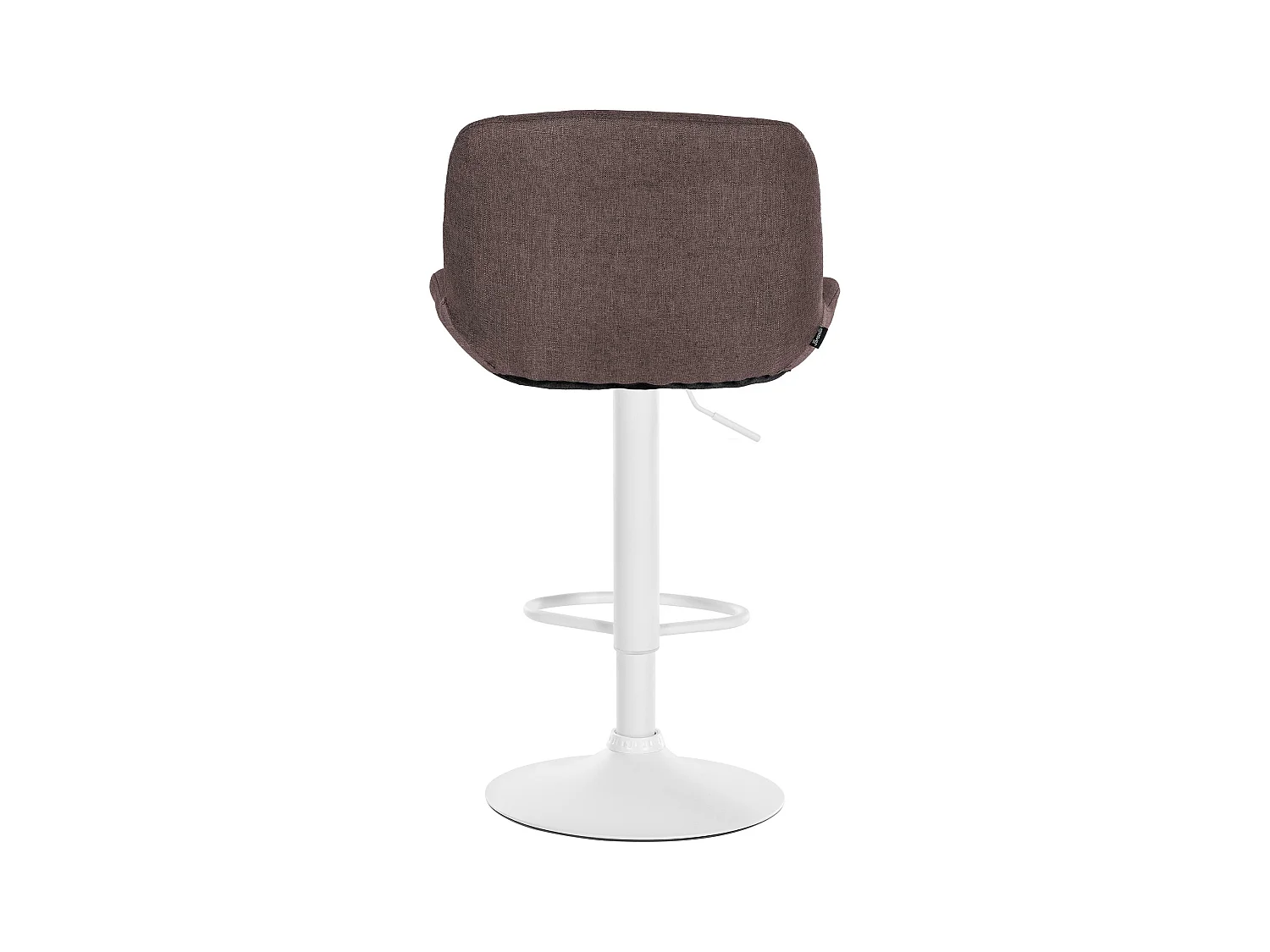 Lot de 2  Tabouret de bar - Tissu - Marron foncé - Solon