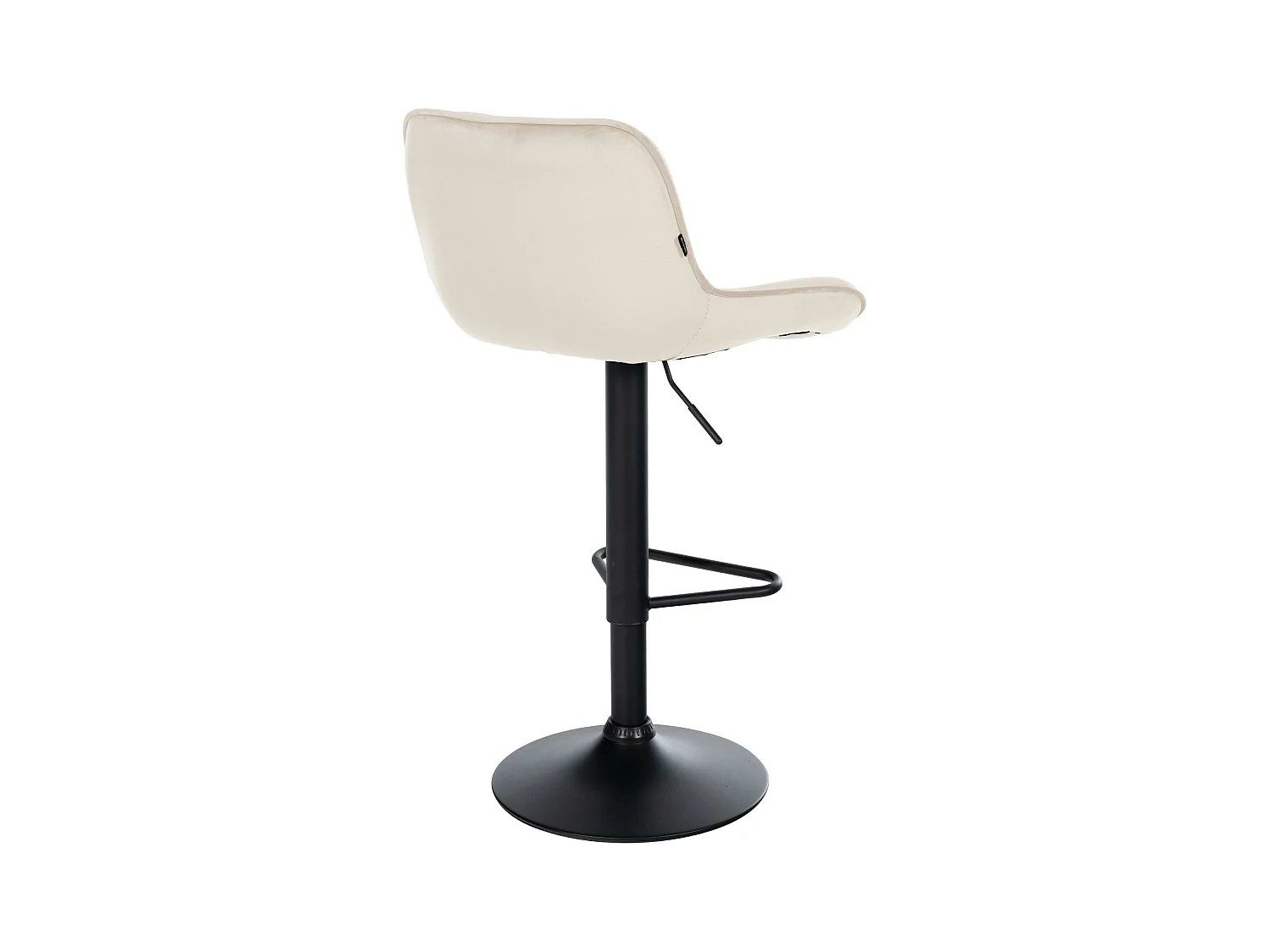 Tabouret de bar - Velours - Crème - Kasson