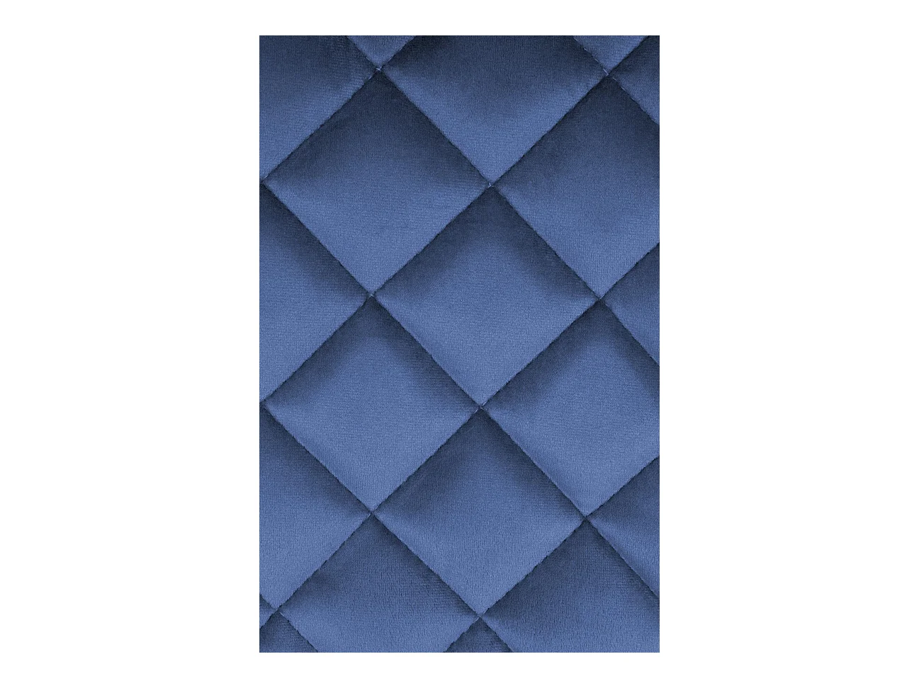 Tabouret de bar - Velours - Bleu - Kasson